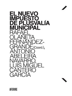 cover image of El nuevo Impuesto de Plusvalía municipal